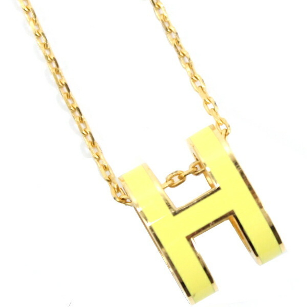 HERMES Yellow Necklace